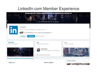 LinkedIn.com Member Experience
 