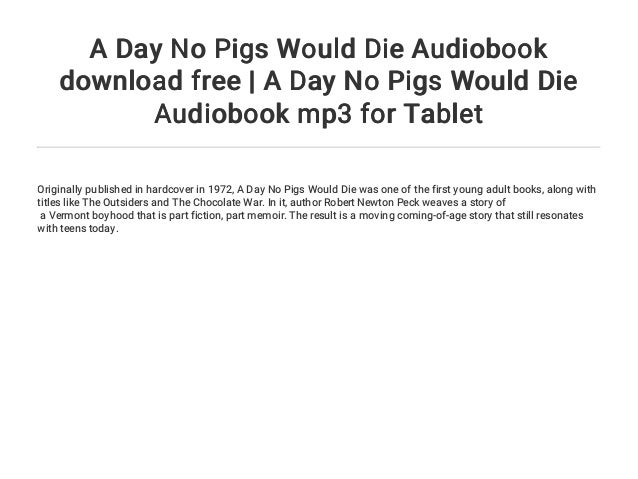 a day no pigs would die free pdf download