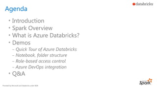 Comprehensive Introduction to Microsoft Azure Databricks and Apache ...