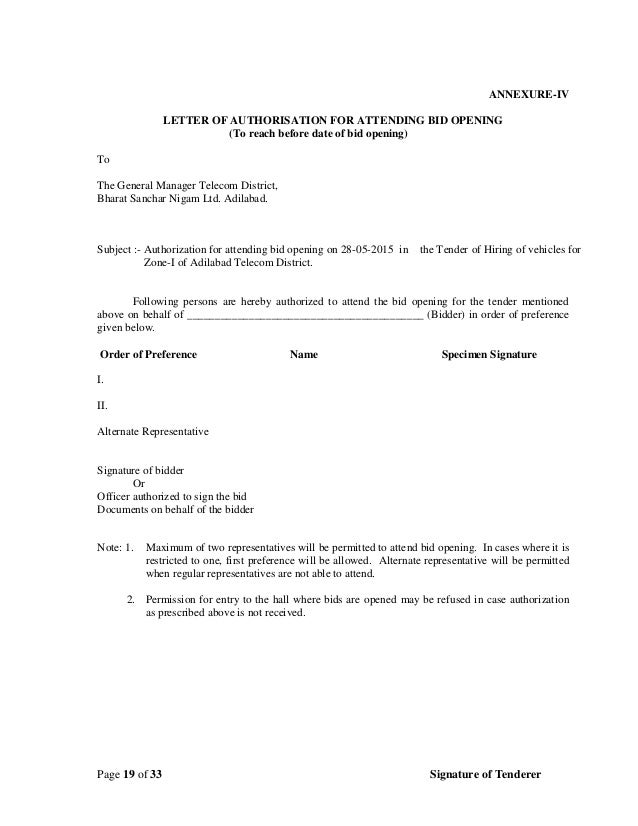 Letter of authorization template for telecom lasopaestate