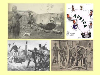 The scramble for Africa and Africa’s resources. At least two million Africans were killed in the scramble for ivory tusks for piano keys and billiard balls--the center of the ivory trade was Connecticut.  