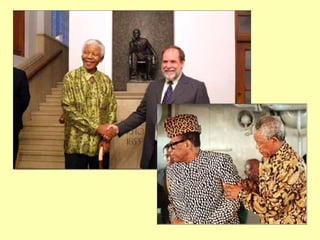 Neocolonialism continues today. Mandela with Nicky Oppenheimer in front of statue of Cecil Rhodes. Mandela has praised DeBeers and Cecil Rhodes. Below: Mandela with Mobutu 