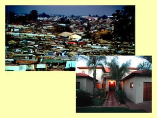 Under Mandela and the ANC the conditions are worse for African workers and better for white people.  Today 12 years after the end of apartheid, 61 percent of African people live below the poverty line in South Africa, while only one percent of whites. 96 percent of commercial arable land is still in the hands of whites. Conditions are 14 percent BETTER for white people than they were under apartheid.  