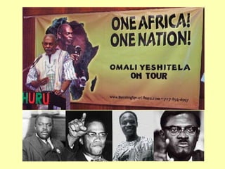 Uhuru Movement is led by Omali Yeshitela, leader of the African People’s Socialist Party, united African People around the world for one united and liberated Africa. In the spirit of Marcus Garvey, Malcolm X, Kwame Nkrumah, Patrice Lumumba. 