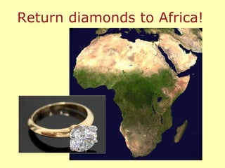 Return your diamond to Africa! Return diamonds to Africa! 