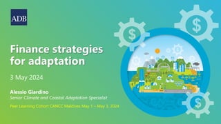 Finance strategies for adaptation. Presentation for CANCC | PDF