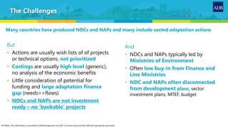 Finance strategies for adaptation. Presentation for CANCC | PDF