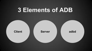Low level android automation with ADB | PPTX