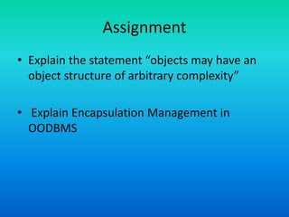 Adbms 10 complex object management | PPT
