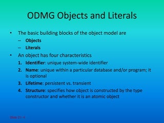 Adbms 15 object data management group | PPTX