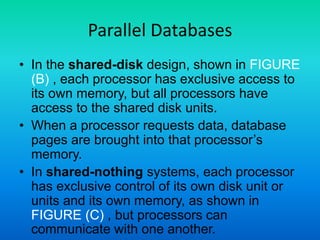 Adbms 27 parallel database distribution architecture | PPT