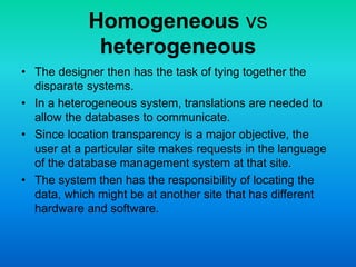 Adbms 28 components of distributed database system | PPT