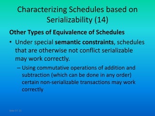Adbms 35 recoverability and serializability | PPTX