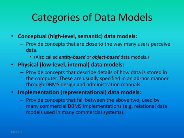 Adbms 5 data models schemas instances and states | PPTX | Databases ...
