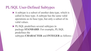 Adbms datatypes | PPTX