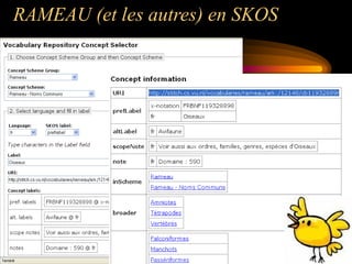RAMEAU (et les autres) en SKOS
 