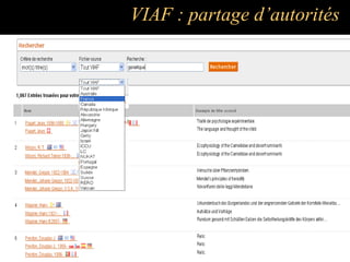 VIAF : partage d’autorités
 