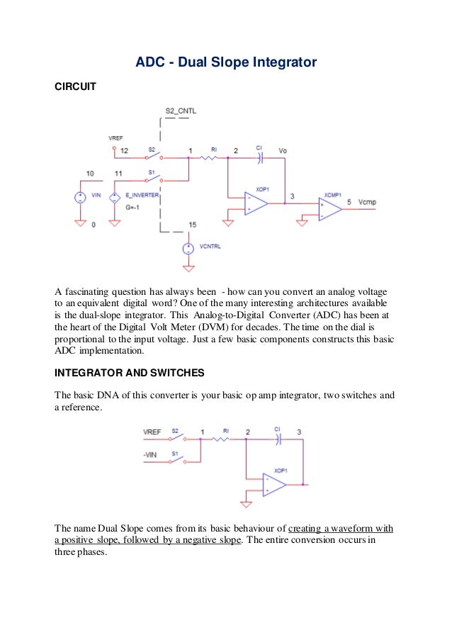 ADC Dual Slope Integrator