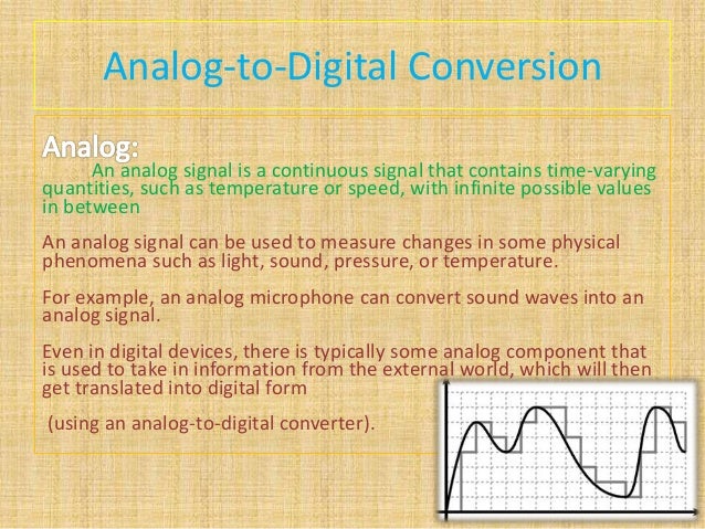 Analog to Digital Conversion