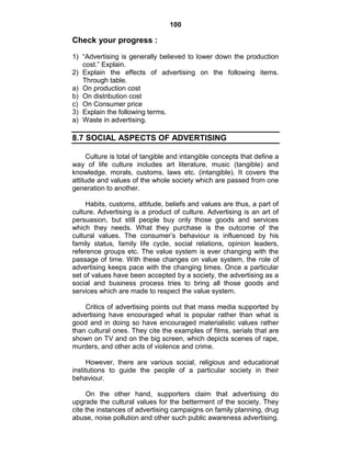 Advertisement Notes.pdf ADVERTISING NOTES | PDF