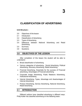 Advertisement Notes.pdf ADVERTISING NOTES | PDF