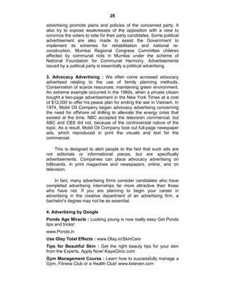 Advertisement Notes.pdf ADVERTISING NOTES | PDF