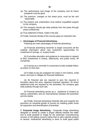 Advertisement Notes.pdf ADVERTISING NOTES | PDF