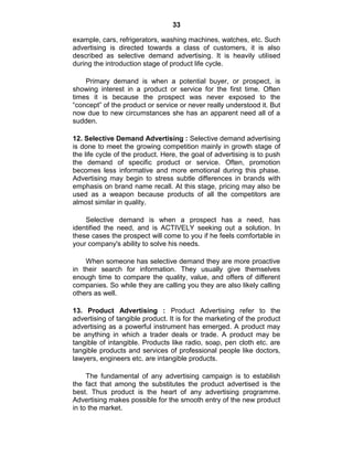 ADVERTISING NOTES | PDF