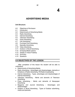 ADVERTISING NOTES | PDF