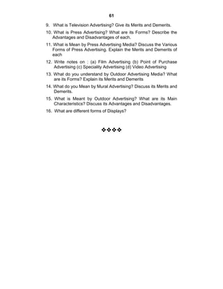 Advertisement Notes.pdf ADVERTISING NOTES | PDF