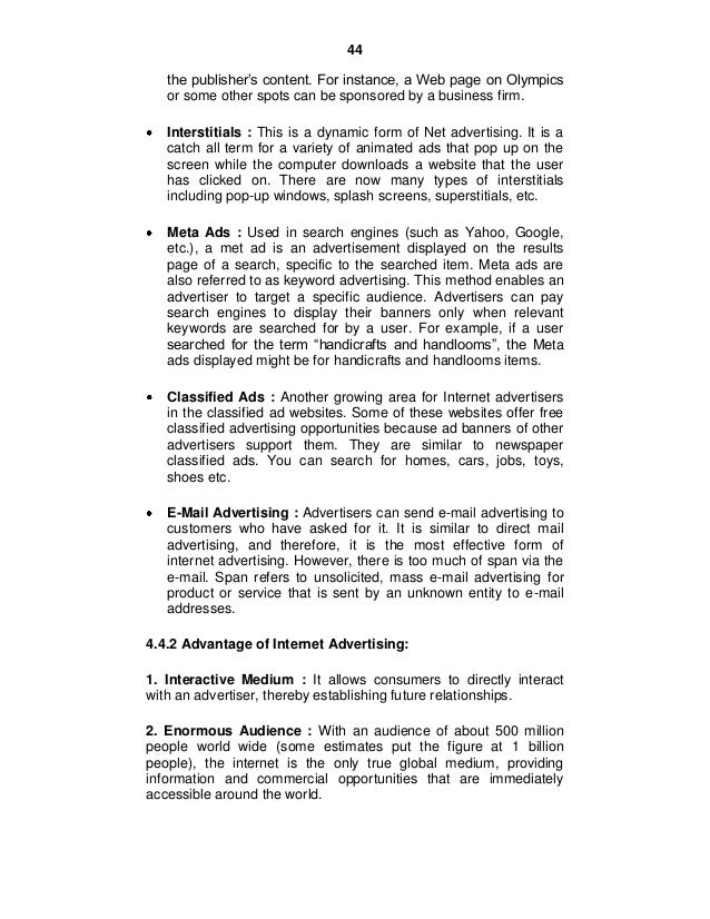 ADVERTISING NOTES