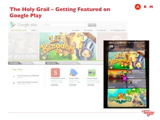 A	

 R	

 M
The Holy Grail – Getting Featured on
Google Play	

 