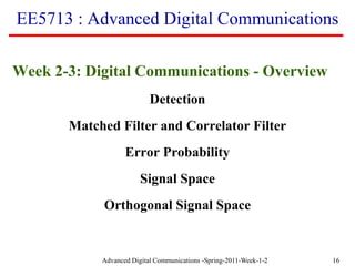Advanced Digital Communications: Theory and Applications in Signal ...