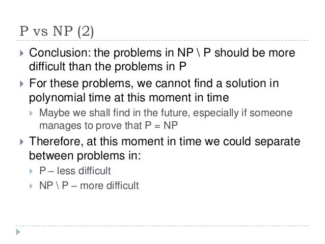 a solution of the p versus np problem pdf
