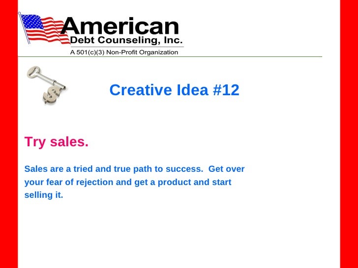 creative idea 12 try sales