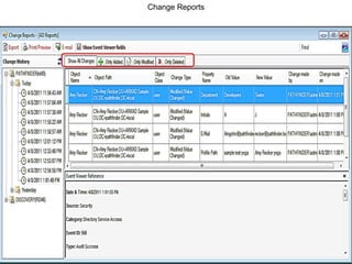 Change Reports
 