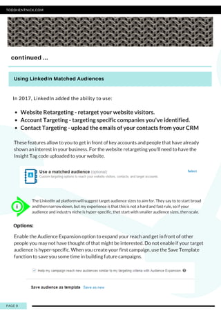 Cheat Sheet Guide to Setting Up Successful LinkedIn Ad Campaigns | PDF