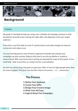 Cheat Sheet Guide to Setting Up Successful LinkedIn Ad Campaigns | PDF