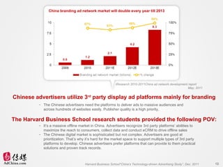 <ul><li>The Chinese advertisers need the platforms to deliver ads to massive audiences and across hundreds of websites eas...
