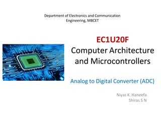 Interfacing Analog to Digital Converters with 8051 Microcontroller ...