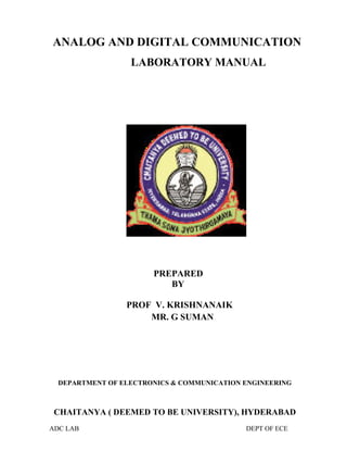 ADC LAB BY PROF. KRISHNANAIK AND SUMAN FROM CDU | PDF