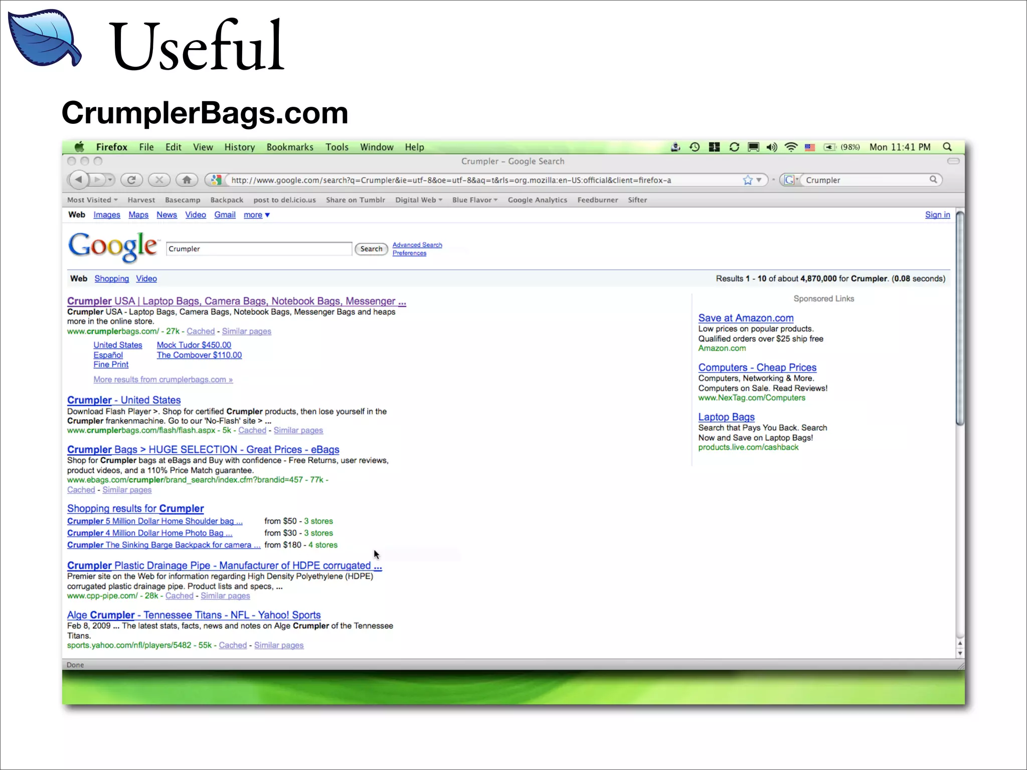 Useful
CrumplerBags.com
 