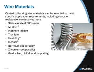 Canted Material Overcoming SWaP Challenges With Canted Coil Springs | PDF