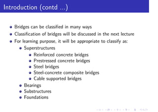 Overview of Bridge Engineering and Classification | PDF