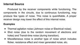 Noise in Analog Techniques - Analog and Digital Communication | PPTX