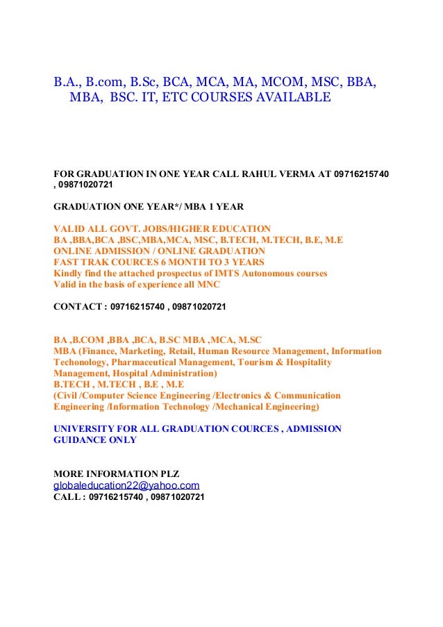 fast track degree courses call rahul at 09716215740