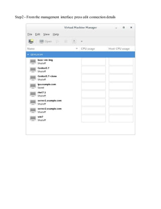 Step2 - From the management interface press edit connection details
 