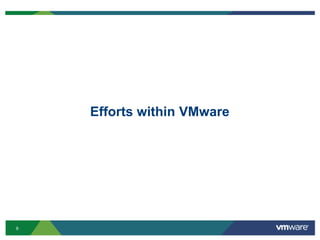 Efforts within VMware