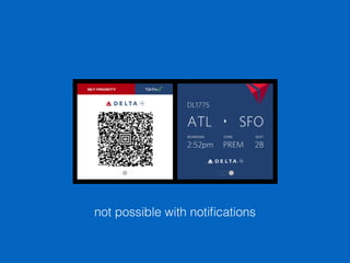 not possible with notiﬁcations
 