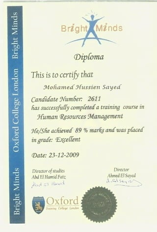 3 Certificate